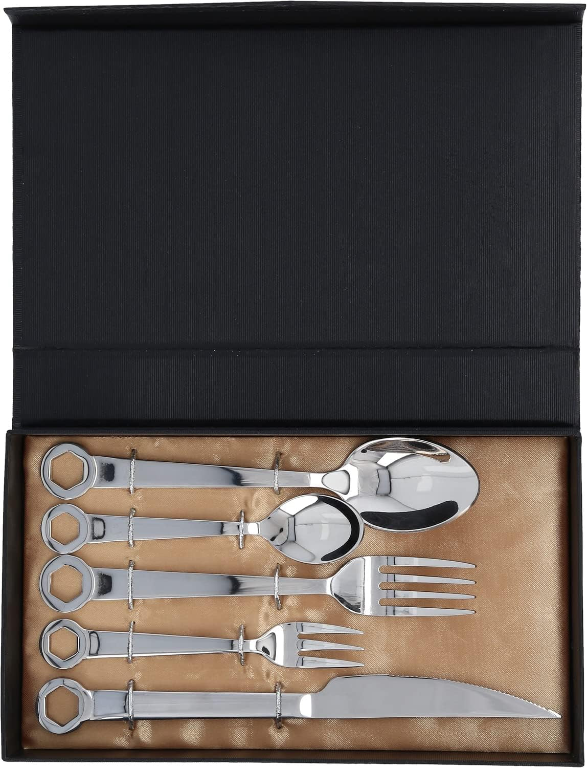 Zestaw sztućców 5-częściowy, stal nierdzewna Kitchen Naty Shop