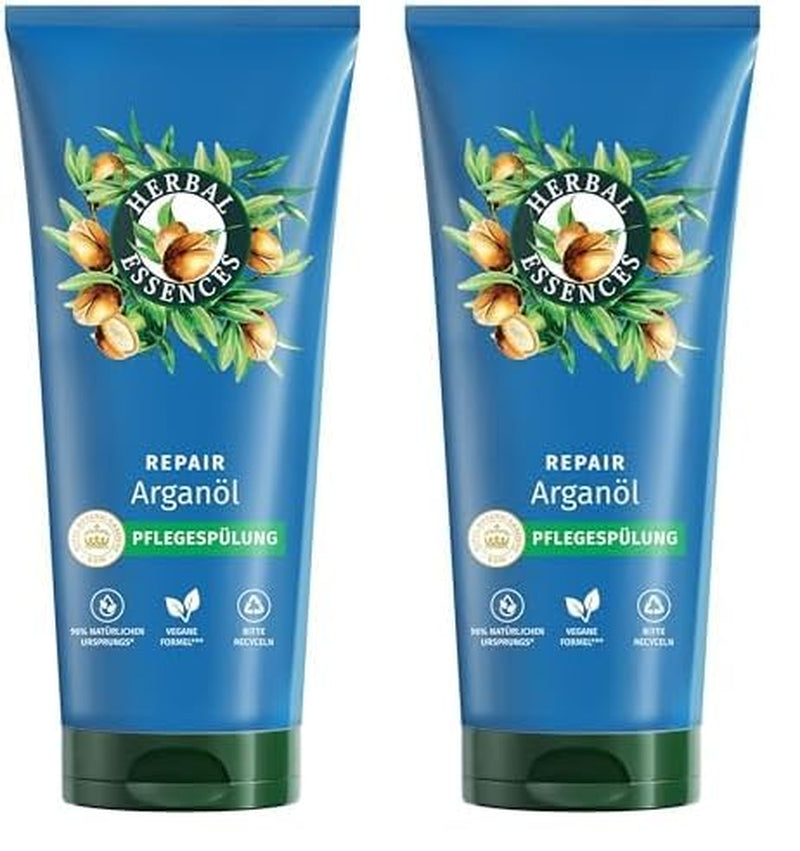Herbal Essences Maska naprawcza do włosów z olejkiem arganowym 300ml. Od zniszczonych włosów po gładsze i bardziej błyszczące. Intensywna terapia. Ze składnikami naturalnego pochodzenia. Vegan Naty Shop Maska do włosów 250 ml (opakowanie 2 szt.) Spłucz