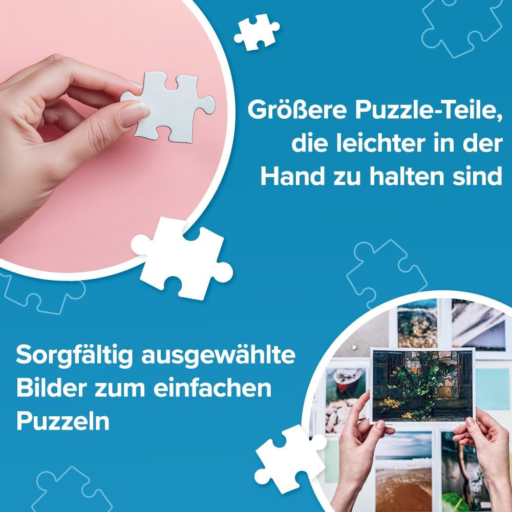 Trefl - Easypiece Puzzle : Stemple - 300 elementów - Duże elementy, Łatwe puzzle, Dla dorosłych i dzieci powyżej 10 lat Puzzle Naty Shop