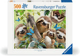 Ravensburger Puzzle 12000203 - Lenistwo Selfie - układanka 500 elementów dla dorosłych i dzieci powyżej 10 lat, puzzle z motywem zwierzęcym Puzzle Naty Shop