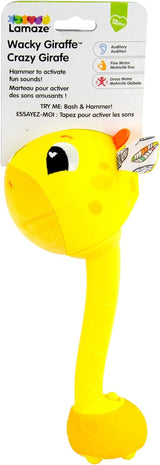 Lamaze L27471 Szalona żyrafa, zabawka dla noworodka, kolorowa zabawka sensoryczna dla dziecka, prezent dla nowych rodziców, zabawka rozwojowa dla chłopców i dziewcząt od 12. miesiąca życia. Zabawki dla niemowląt Naty Shop