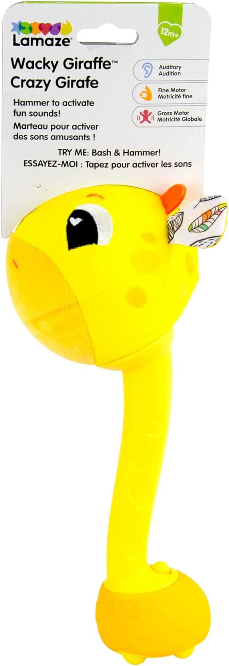 Lamaze L27471 Szalona żyrafa, zabawka dla noworodka, kolorowa zabawka sensoryczna dla dziecka, prezent dla nowych rodziców, zabawka rozwojowa dla chłopców i dziewcząt od 12. miesiąca życia. Zabawki dla niemowląt Naty Shop