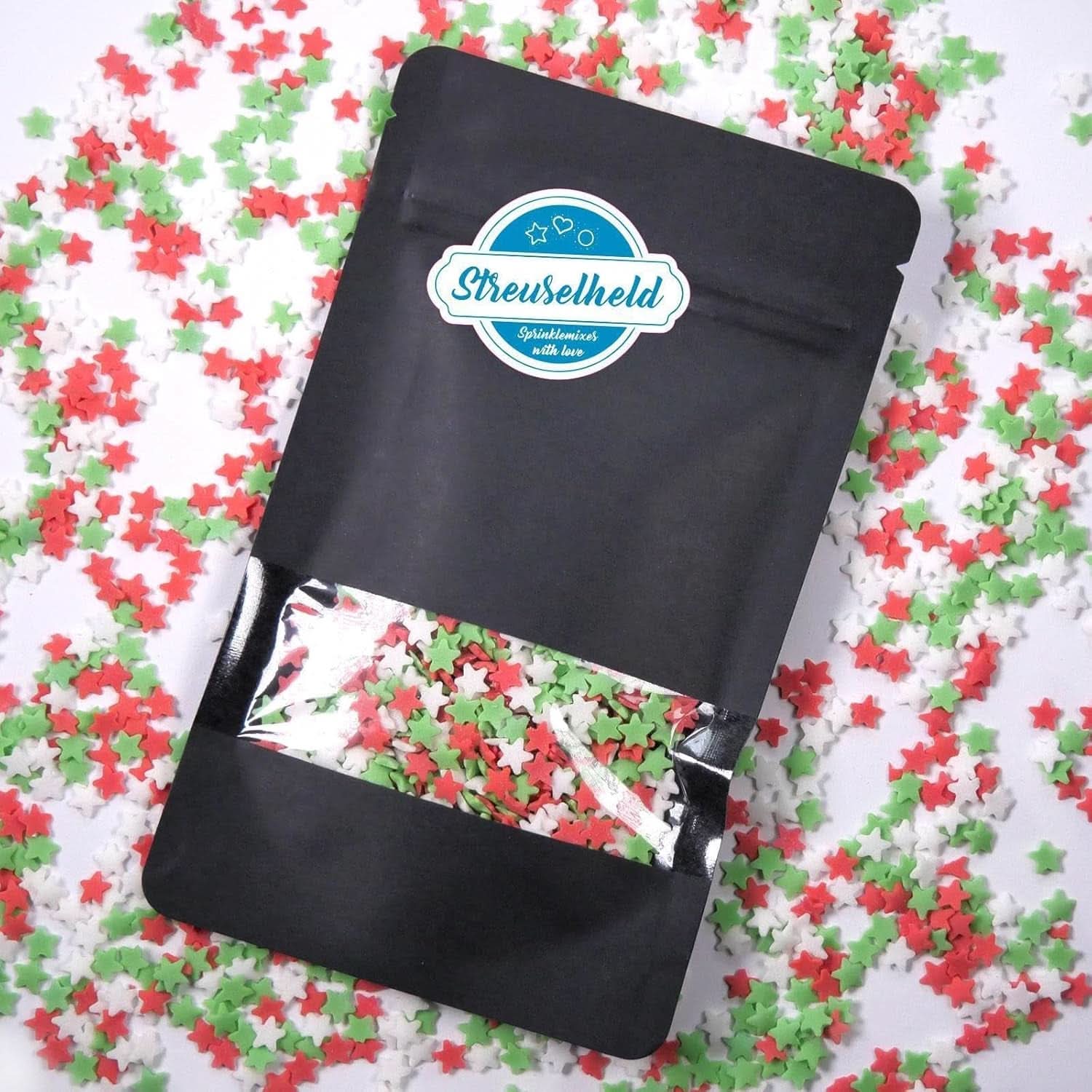 Sprinkle Hero, gwiazdki świąteczne, 40 gramów Sprinkles Naty Shop