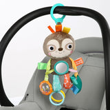 Wózek zabawkowy Bright Starts, Leniwiec - z grzechotką, lusterkiem i pętlami do zawieszek Bebe Toys Naty Shop