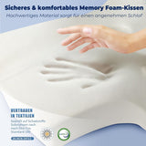 Poduszka ortopedyczna SAHEYER poduszka podtrzymująca szyję poduszka pod głowę, ergonomiczna poduszka pod szyję poduszka boczna do spania 60 X 40 X 13/11 cm poduszka z pianki memory do spania na boku, pleców i brzucha Poduszki ortopedyczne szyjki macicy Naty Shop