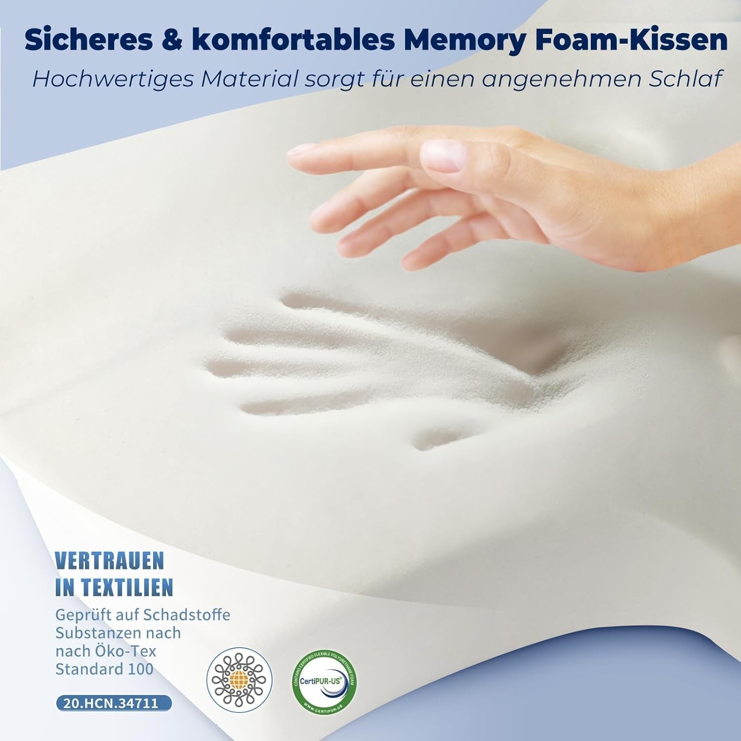 Poduszka ortopedyczna SAHEYER poduszka podtrzymująca szyję poduszka pod głowę, ergonomiczna poduszka pod szyję poduszka boczna do spania 60 X 40 X 13/11 cm poduszka z pianki memory do spania na boku, pleców i brzucha Poduszki ortopedyczne szyjki macicy Naty Shop