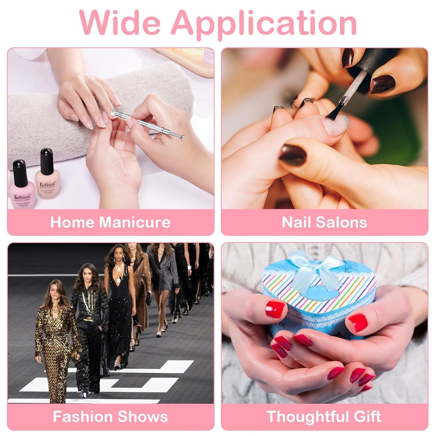 100 sztuk Latexfrei Nailart Schwämme, Ombre Nagelschwammpinsel, Nagelschwamm Mit Metallgreifer 100 Blatt Nailart-Mischpapier Austellungsbox, Maniküre Schwamm Applikator Für Farbverlauf Nailart
