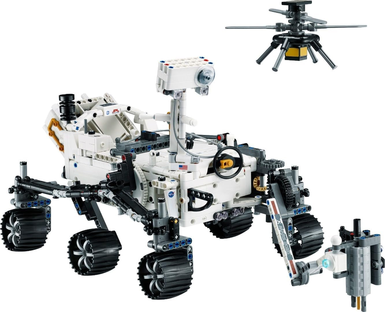 Zestaw zabawek kosmicznych LEGO 42158 Technic NASA Łazik marsjański Perserverance z aplikacją Ar, zabawka naukowa do budowania dla dziewcząt i chłopców Ponad 10 zestawów do budowania Besuche w sklepie LEGO