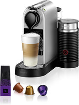 Ekspres do kawy z kapsułkami Nespresso XN761B Citiz&Milk | Automatyczny tryb gotowości | 1260 watów | Pojemność zbiornika na wodę: 1 l | Ciśnienie pompy: 19 bar | Srebrny