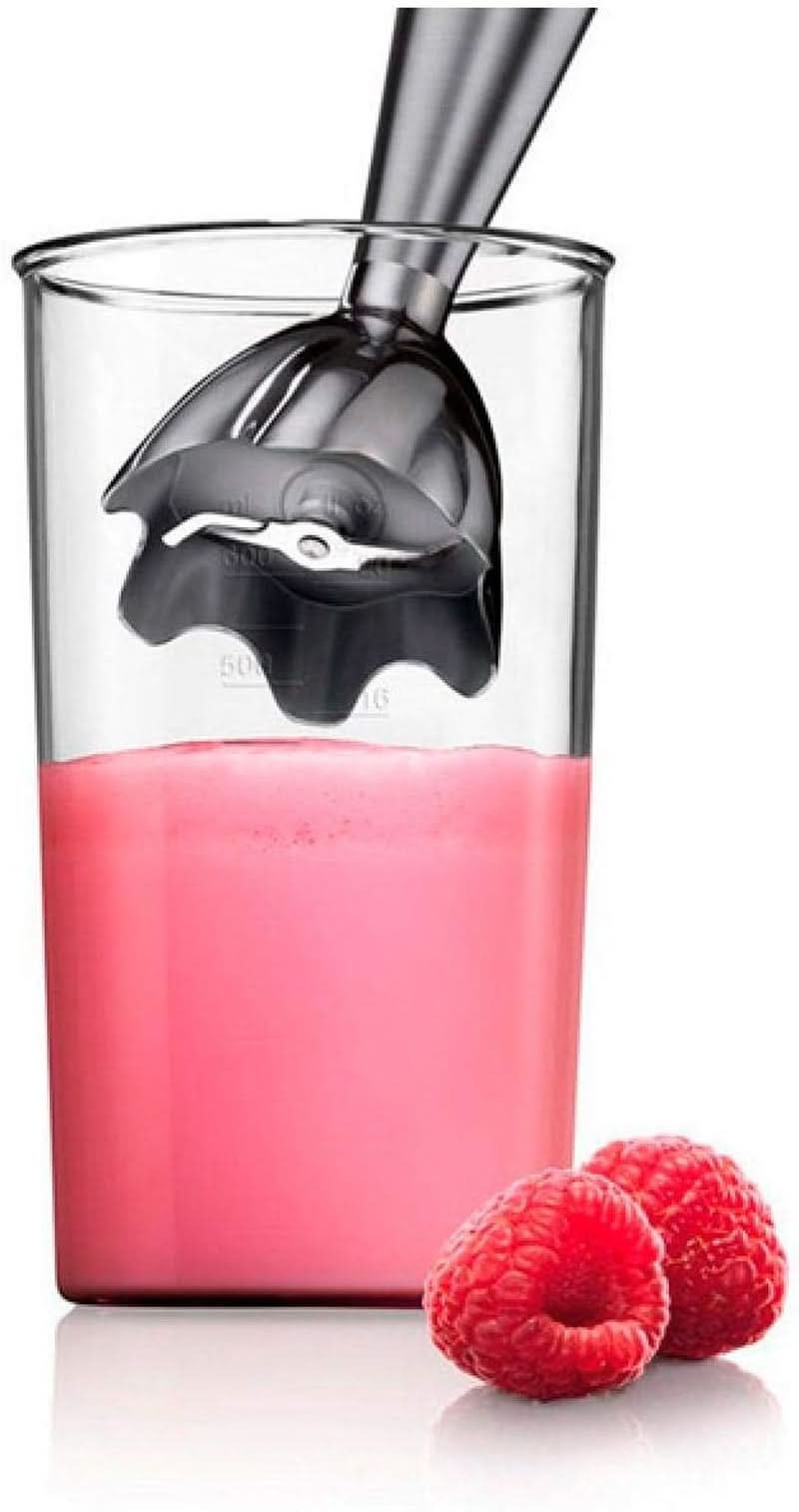 Braun Multiquick 3 MQ 3135 Sos Stabmixer – Pürierstab Mit 11 Geschwindigkeiten plus Turbo-Stufe & Edelstahl-Mixfuß, 750 Watt, Inkl. 600 ml Mix-/Messbecher, Schneebesen & Zerkleinerer, Weiß/Grau Kitchen Naty Shop