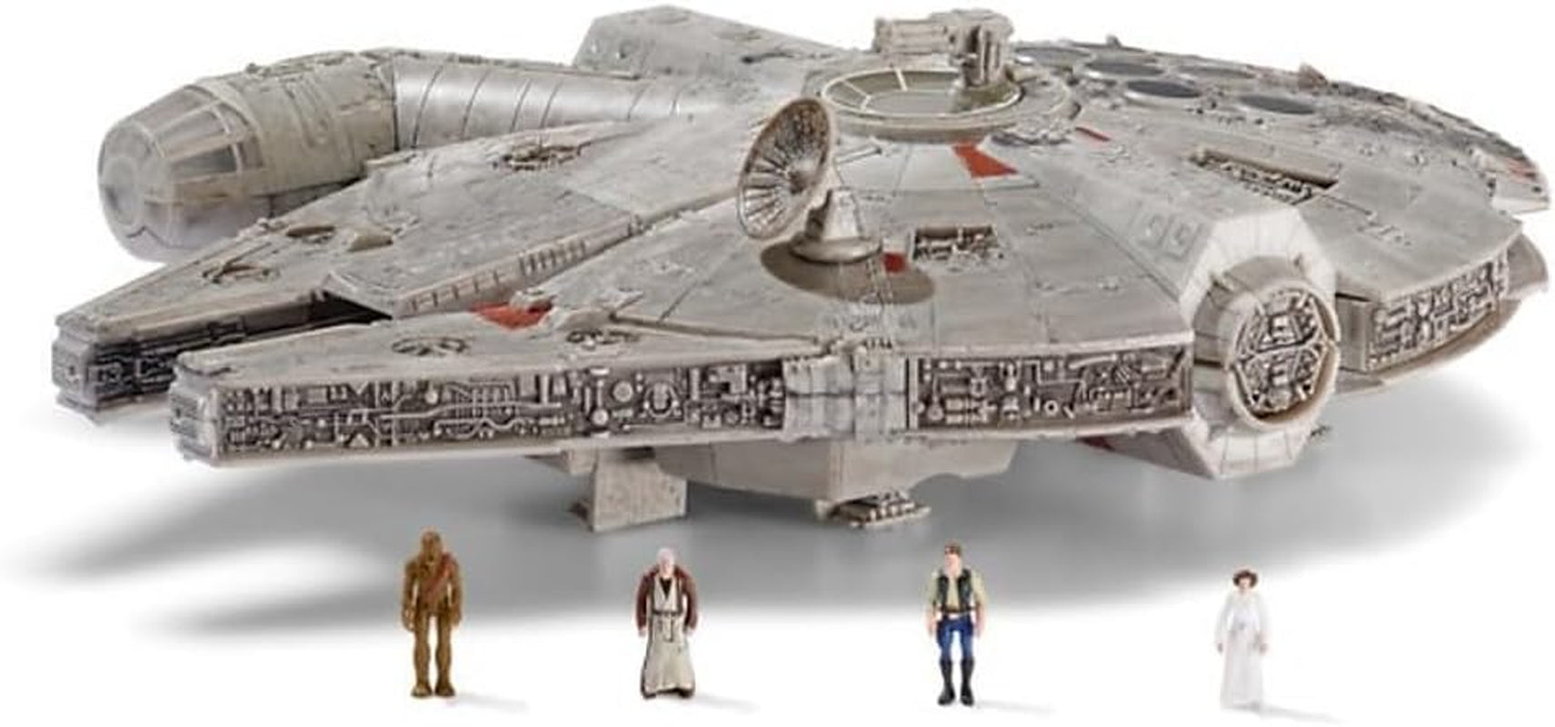 Star Wars Micro Galaxy Squadron SWJ0332 - Millennium Falcon 22,5 cm Oficjalny pojazd ze światłami, dźwiękiem i figurkami Figurki Naty Shop Single