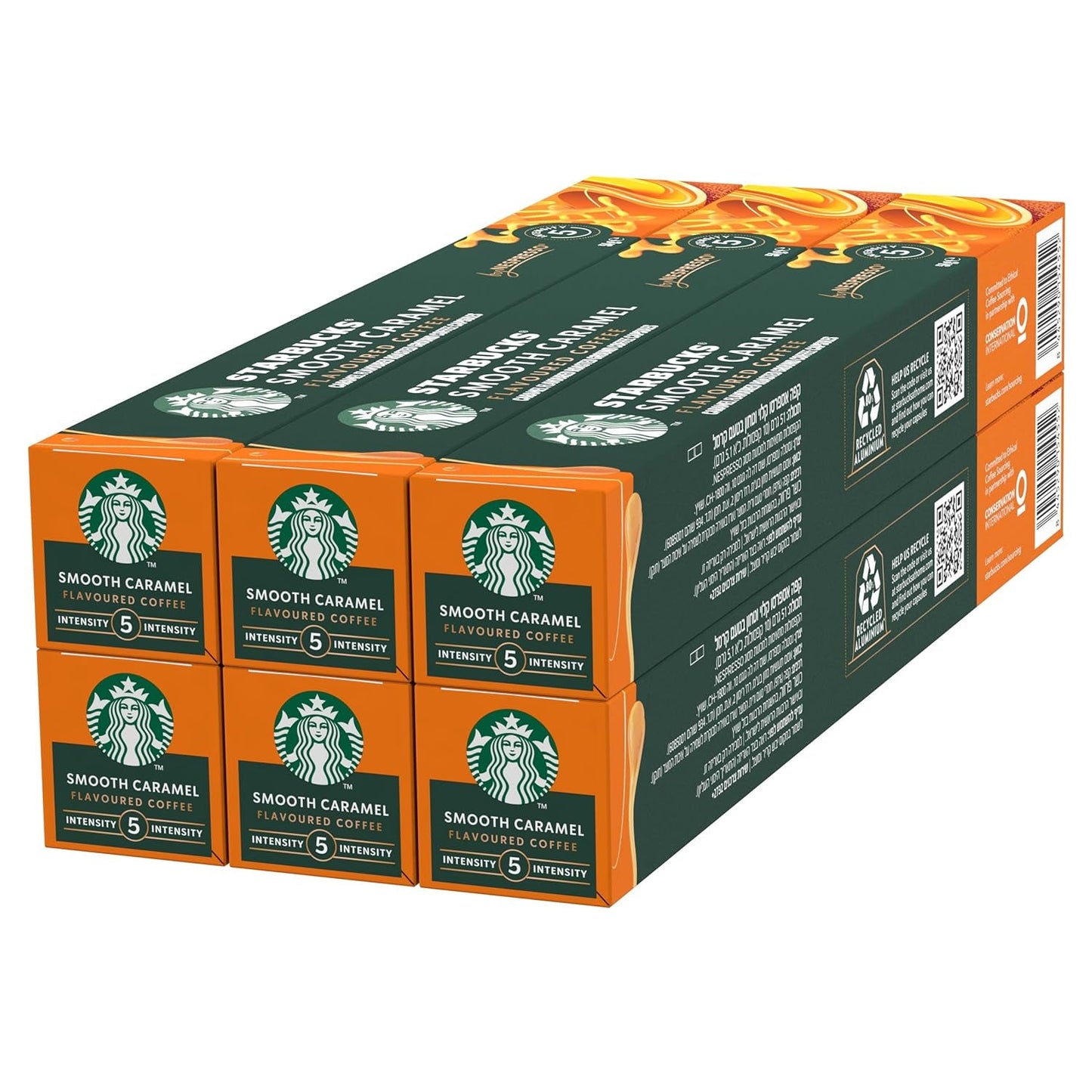 STARBUCKS Nespresso, Helle Röstung, Karamell Aromatischen Kaffeekapseln 6 x 10 (60 Kapseln)