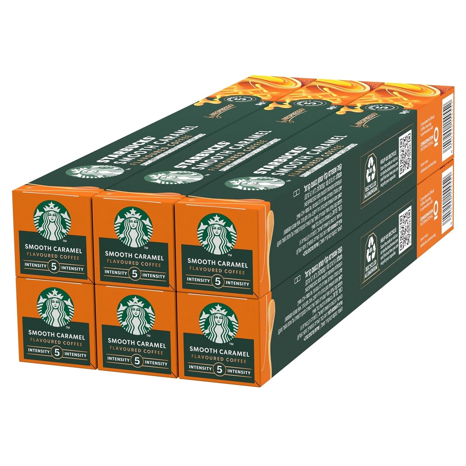 STARBUCKS Nespresso, Helle Röstung, Karamell Aromatischen Kaffeekapseln 6 x 10 (60 Kapseln)