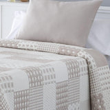 VIALMAN Colcha Bouti Ligera Narzuta Sofia 21, poliester bawełna, beżowy, Cama 150: 250 x 270 cm Łóżka i koce Besuche den VIALMAN-Store