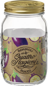Bormioli QUATTRO STAGIONI słoik do przechowywania 1 litr (opakowanie 2 szt.) Pudełka do przechowywania żywności Naty Shop