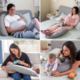 Innovagoods - Wielofunkcyjna poduszka do karmienia, Ergonomiczny kształt dla relaksu matki i dziecka, Regulowana do różnych pozycji, Zmywalna, Kolorowa, Polibawełna Akcesoria Artykuły spożywcze i karmienie piersią Baby Naty Shop