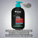Garnier Charcoal Cleanser Żel do mycia twarzy przeciw zaskórnikom i wypryskom 250ml Pod prysznic i do kąpieli Naty Shop