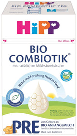 Formuła mleczna z mlekiem organicznym Hipp PRE BIO Combiotik, opakowanie 4 szt. (4 x 600g) Naty Shop Pre Bio Combiotik nowa formuła 4 x 600 gramów