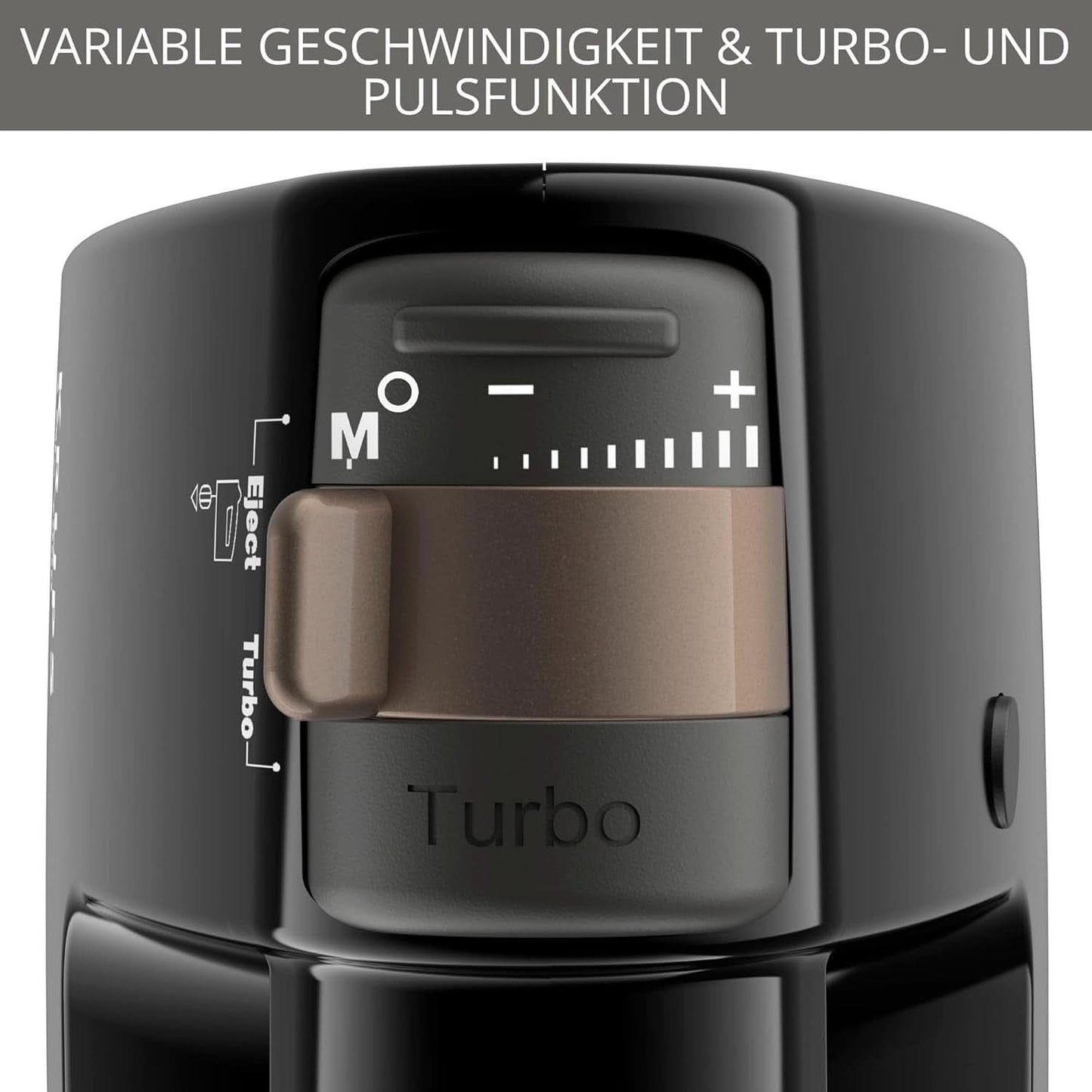 Krups 3Mix 7000 Mikser ręczny 60 Jahre Special Edition, 500 Watt, Knet- Und Rührhaken Aus Edelstahl, Langes Netzkabel, Zubehörtasche, F6085811, Schwarz/Kupfer Kitchen Naty Shop