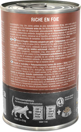 LEONARDO Karma mokra [6x400g wątróbka] | Mokra karma dla kotów bezzbożowa | Kompletna mokra karma w puszkach
