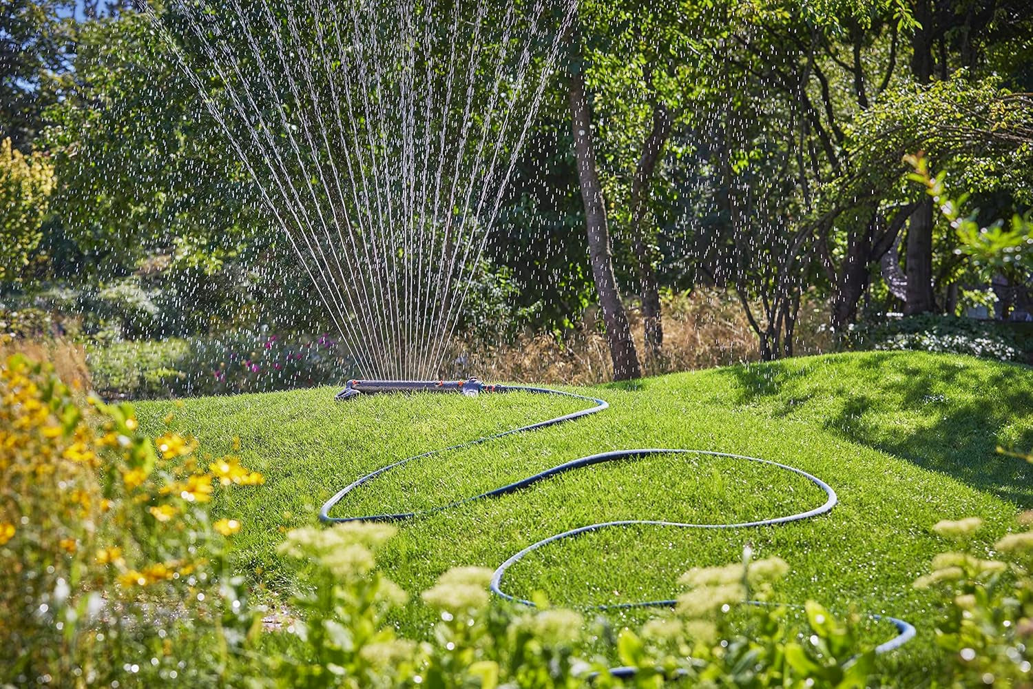 Zestaw Gardena Liano Xtreme 3/4 cala 25 m: wyjątkowo wytrzymały tekstylny wąż ogrodowy z lekkim, odpornym na warunki atmosferyczne wężem wewnętrznym z PVC (18482-20)