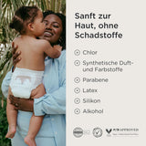 Pieluszki Kit & Kin Premium Eco, rozmiar 4 (9-16 kg), 132 pieluchy, na bazie roślin i hipoalergiczne, niezawodna ochrona przed wyciekami, wegańskie i wolne od okrucieństwa