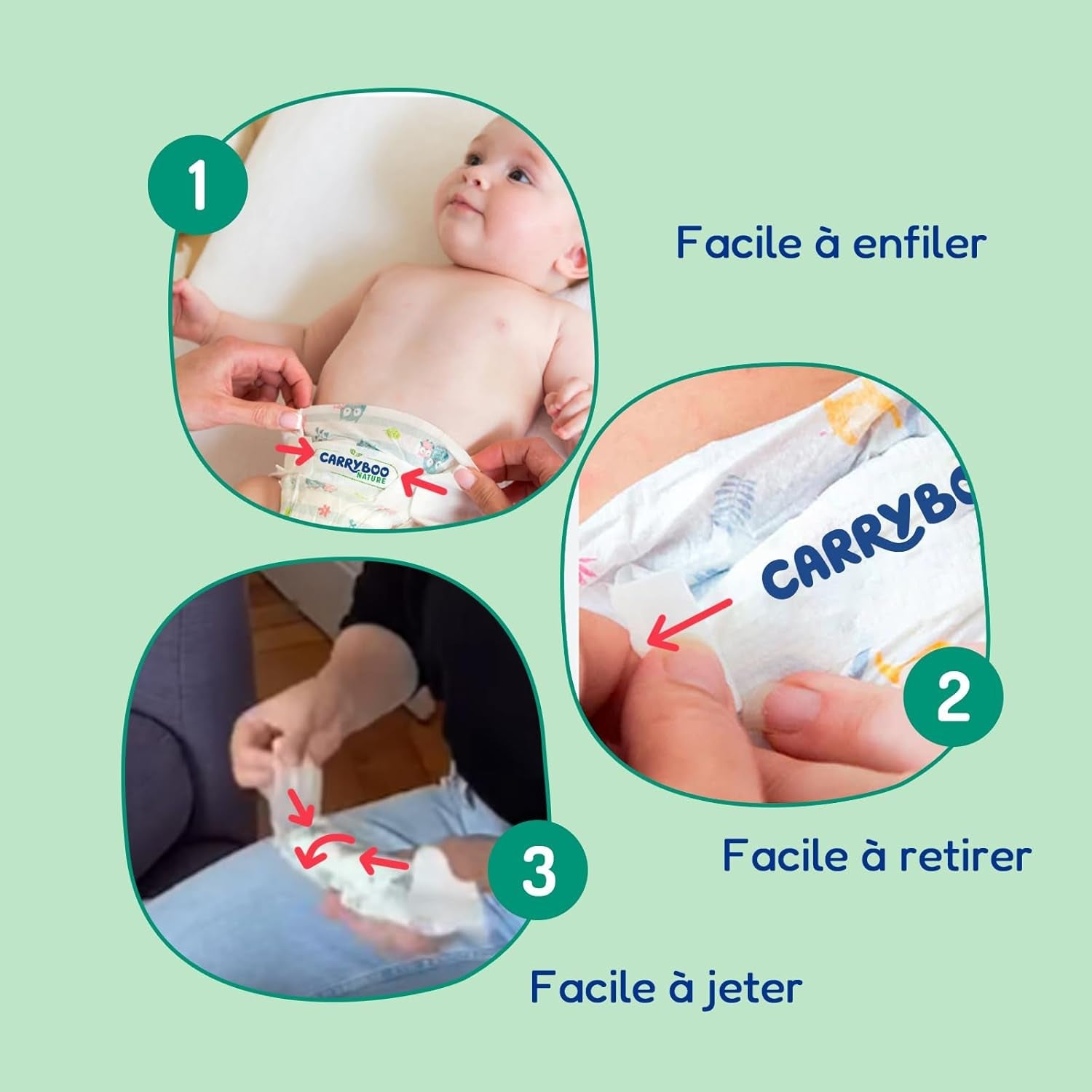 - Rozmiar pieluszki 4+ 9-20 kg – Ökologische Babywaidern – natürliche Babypflege, hipoallergen, ohne Parfüm und auslaufsicher – hermestellung we Francji – 126 pieluszek jednorazowych – 1 miesiąc