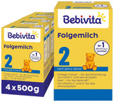 2 Folgemilch (4 x 500 g), nach dem 6. Monat, mit Witamina C i D, Omega-3 (DHA), altersgerecht sättigend