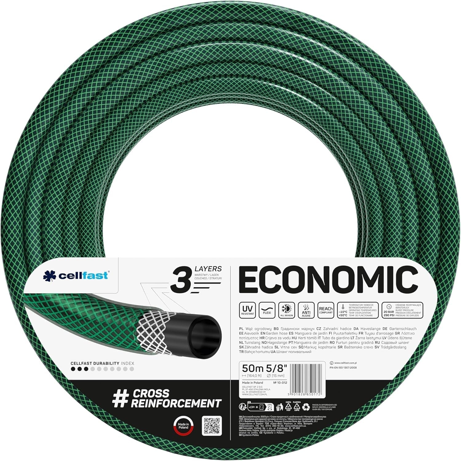 Wąż ogrodowy Cellfast ECONOMIC 20m, 5/8", 10-010