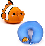 Puckator Swapseazzz Adoramals ocean clownfish 2 w 1 poduszka podróżna i miękka zabawka Poduszki podróżne Naty Shop Domyślny tytuł