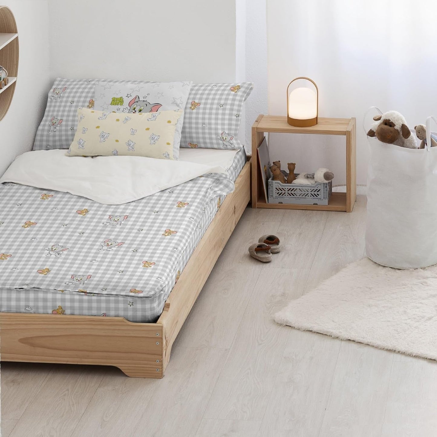 Jeszcze nie Kołdra 100% bawełna, model Tom Jerry Vichy, na łóżka o szerokości 90 cm (90 X 200 cm) Kołdry i kołdry Naty Shop Tom Jerry Vichy Complete
