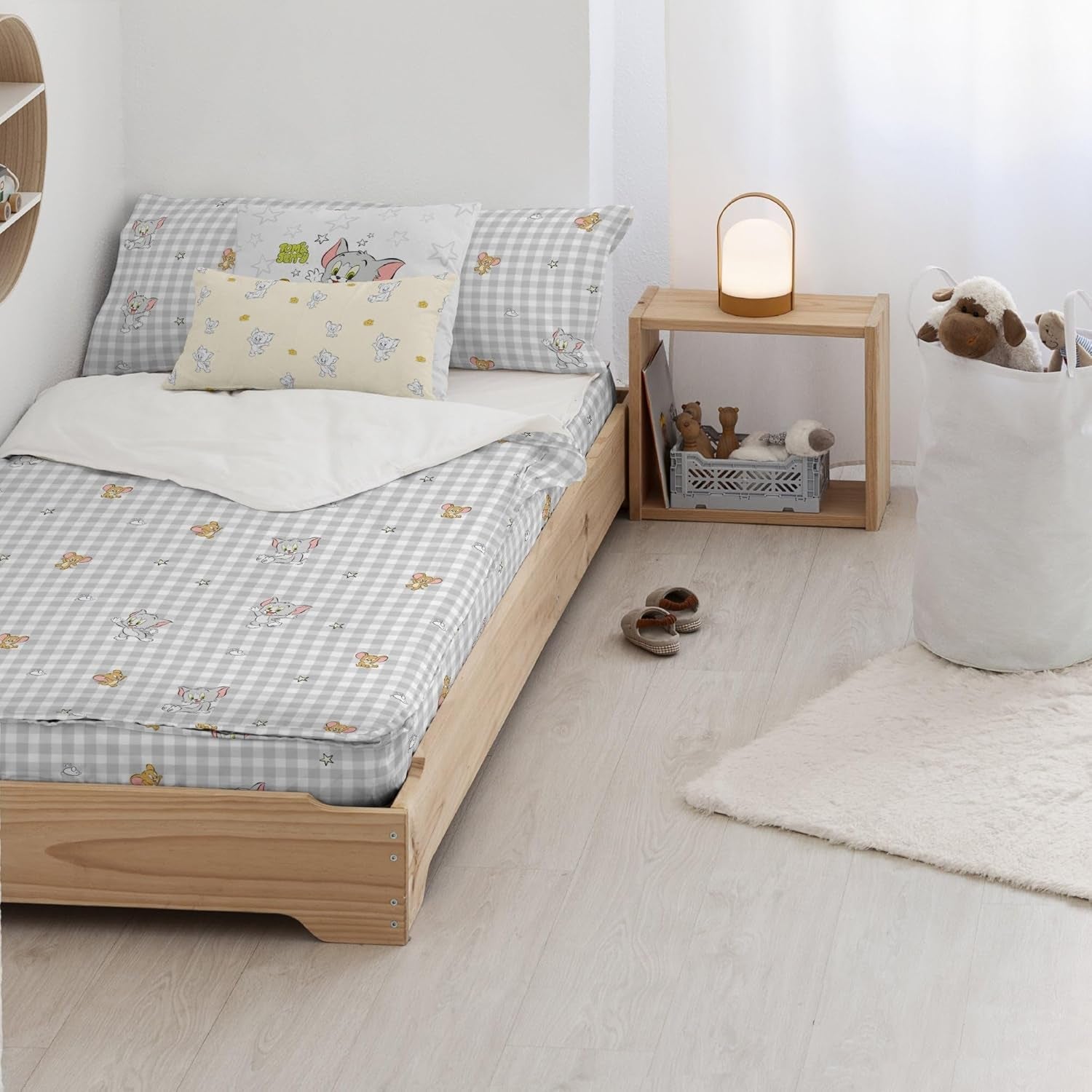 Jeszcze nie Kołdra 100% bawełna, model Tom Jerry Vichy, na łóżka o szerokości 90 cm (90 X 200 cm) Kołdry i kołdry Naty Shop Tom Jerry Vichy Complete