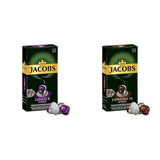 Jacobs Kapseln Lungo Intenso, Intensität 8 i Kapseln Espresso Intenso, Intensität 10,100 kompatybilny z Nespresso®* Kaffeekapseln, opakowanie 10er, 10 x 10 Getränke