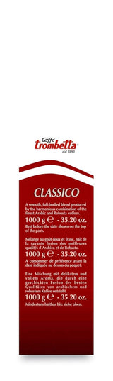 Caffè Trombetta Italien Kaffee Geröstete Kaffeebohnen, klasyczna. Eine perfekte Harmonie zwischen Aroma und Körper - 1 kg