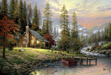 Schmidt Spiele 58455 Thomas Kinkade Dom w górach 500-elementowe puzzle Naty Shop Domyślny tytuł