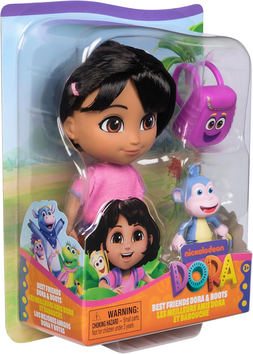 DORA - Lalka Najlepszy Przyjaciel - Rozmiar 22cm, z czesanymi włosami, torbą i małpimi butami, znana z popularnego serialu, dla dzieci od 3 roku życia