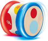 Hape Bębenek | Tocząca się zabawka muzyczna dla najmłodszych do nauki rytmu i różnych dźwięków, na baterie, od 6 miesiąca życia Baby Toys Naty Shop