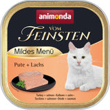 animonda vom Feinsten Mild Menu Mild Variety (32 x 100g), bez zbóż, bez cukru, mokra karma dla kotów, lekkostrawna karma z mięsem indyka