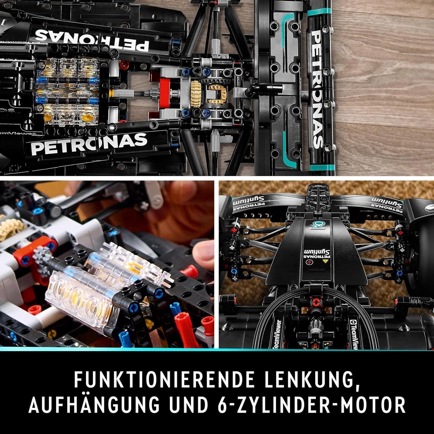 LEGO Technic Mercedes-Amg F1 W14 E Zestaw wyczynowy dla dorosłych, model samochodu wyścigowego w zmniejszonej skali, przedmioty kolekcjonerskie w domu lub biurze, prezenty Formuły 1 dla mężczyzn, kobiet 42171 Zestawy do budowania Besuche w sklepie LEGO