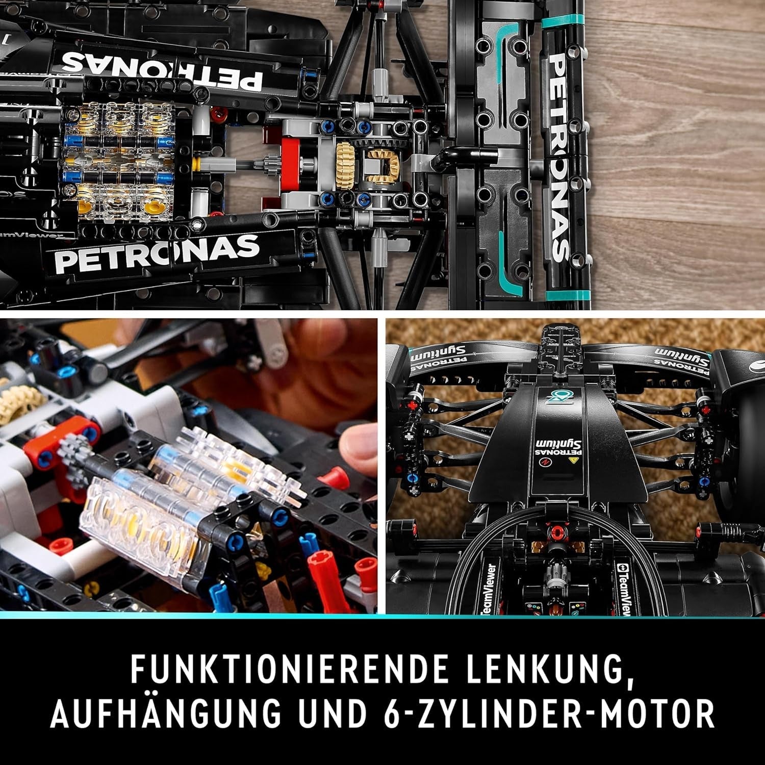 LEGO Technic Mercedes-Amg F1 W14 E Zestaw wyczynowy dla dorosłych, model samochodu wyścigowego w zmniejszonej skali, przedmioty kolekcjonerskie w domu lub biurze, prezenty Formuły 1 dla mężczyzn, kobiet 42171 Zestawy do budowania Besuche w sklepie LEGO