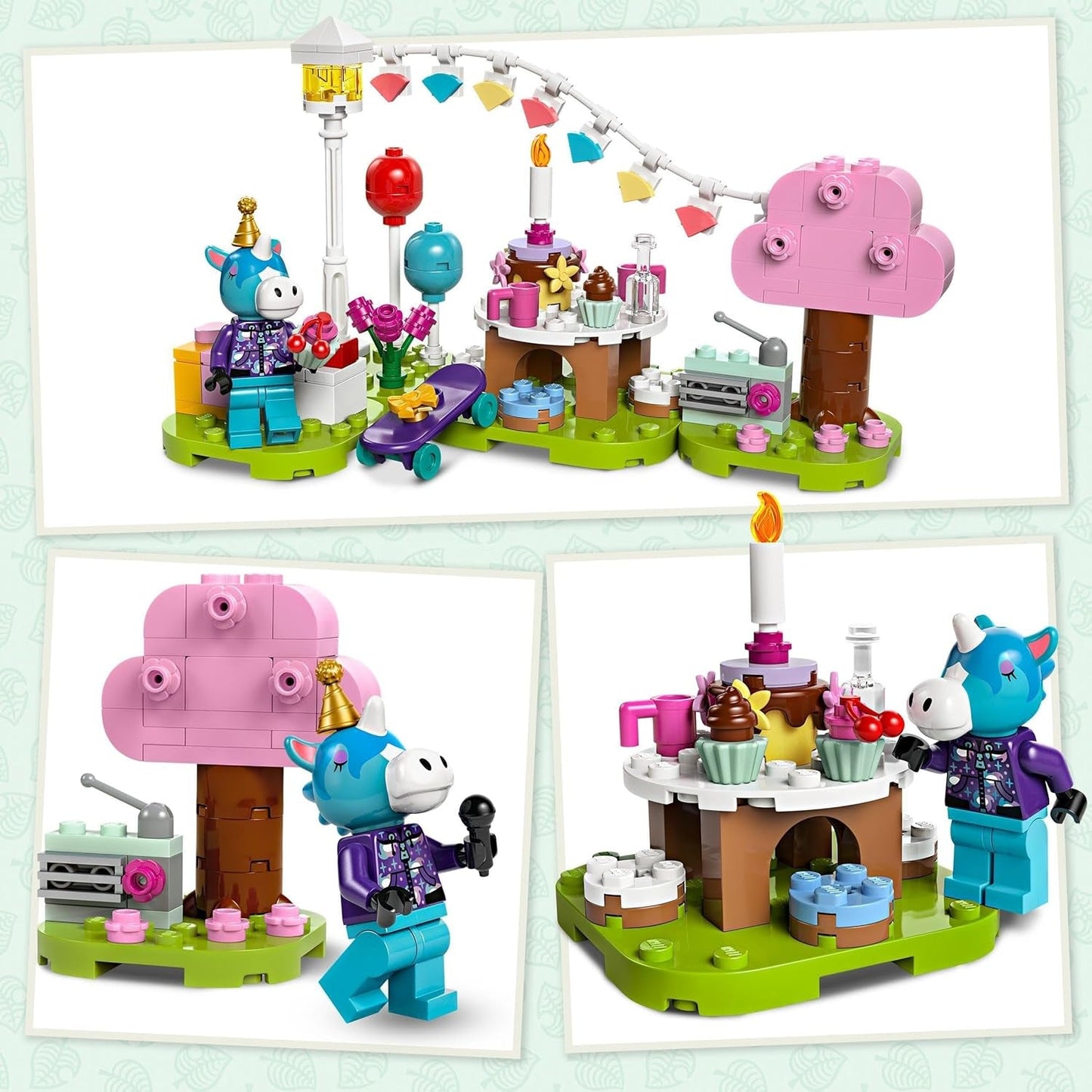 LEGO Animal Crossing Przyjęcie urodzinowe Jimmy'ego Kreatywna zabawka dla dzieci Gra wideo Koń Zestaw zwierząt Prezent dla dziewcząt i chłopców w wieku 6 lat 77046 Zestawy do budowania Besuche den LEGO-Store