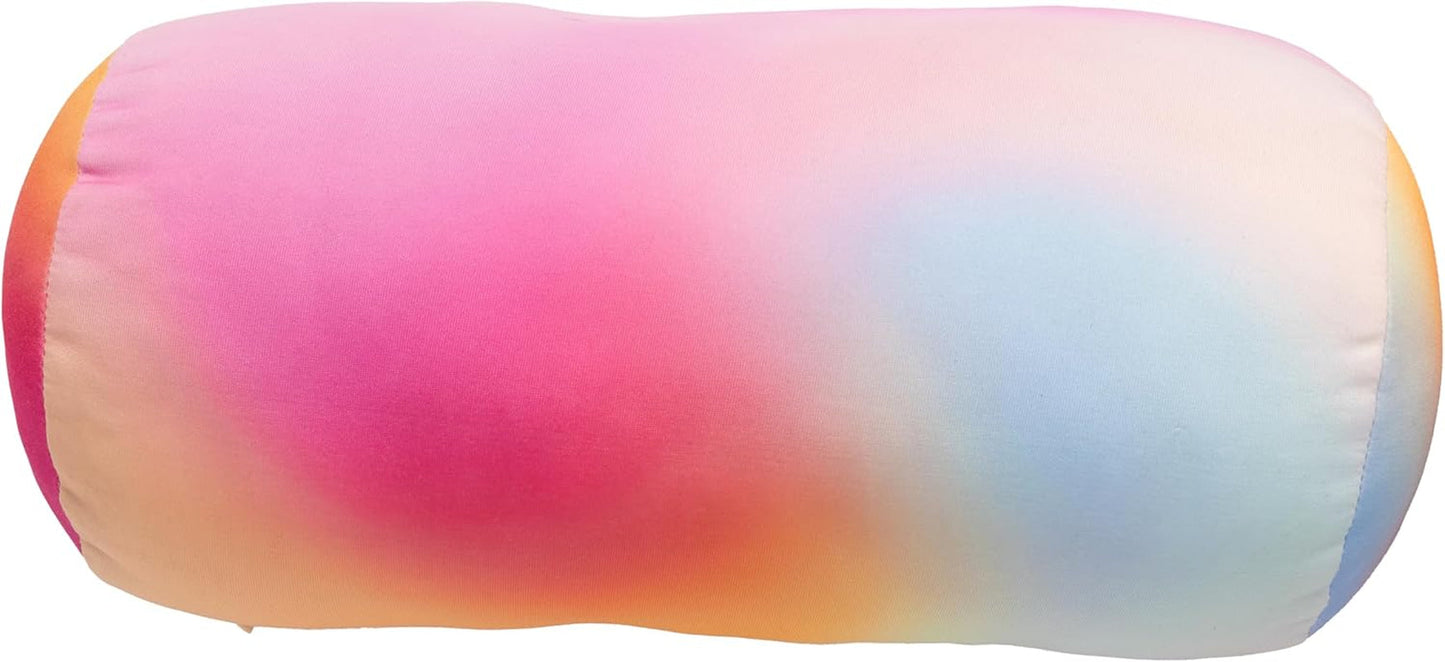 Poduszka plażowa FISURA, gradient kolorów, 29 x 12 cm, poduszka relaksacyjna, różowa, oryginalna poduszka podróżna, poliestrowa poduszka kempingowa, niezmontowane poduszki podróżne Naty Shop niezmontowane