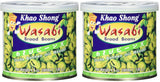 Khao Shong Smażony zielony groszek z wasabi, chrupiący groszek w pikantnej panierce, niskotłuszczowa alternatywa dla orzechów, średnio ostry, puszka 1 140 g | 140 g (1 opakowanie)