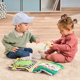 VTech Baby Moja duża pluszowa książeczka - Dotknij i poczuj książeczkę z muzyką i dźwiękami - Materiałowa książeczka z ruchomymi elementami - Zabawka rozwijająca zdolności motoryczne i sensoryczne - Dla niemowląt i dzieci w wieku 3-24 miesięcy Bebe Naty Shop Toys