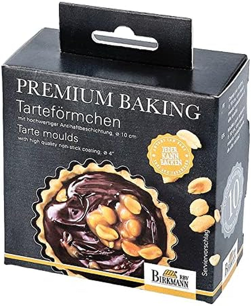 RBV Birkmann Premium Forma do pieczenia tart, Ø 10 cm, 6 sztuk, z wyjmowanym dnem Formy i blachy do pieczenia Naty Shop