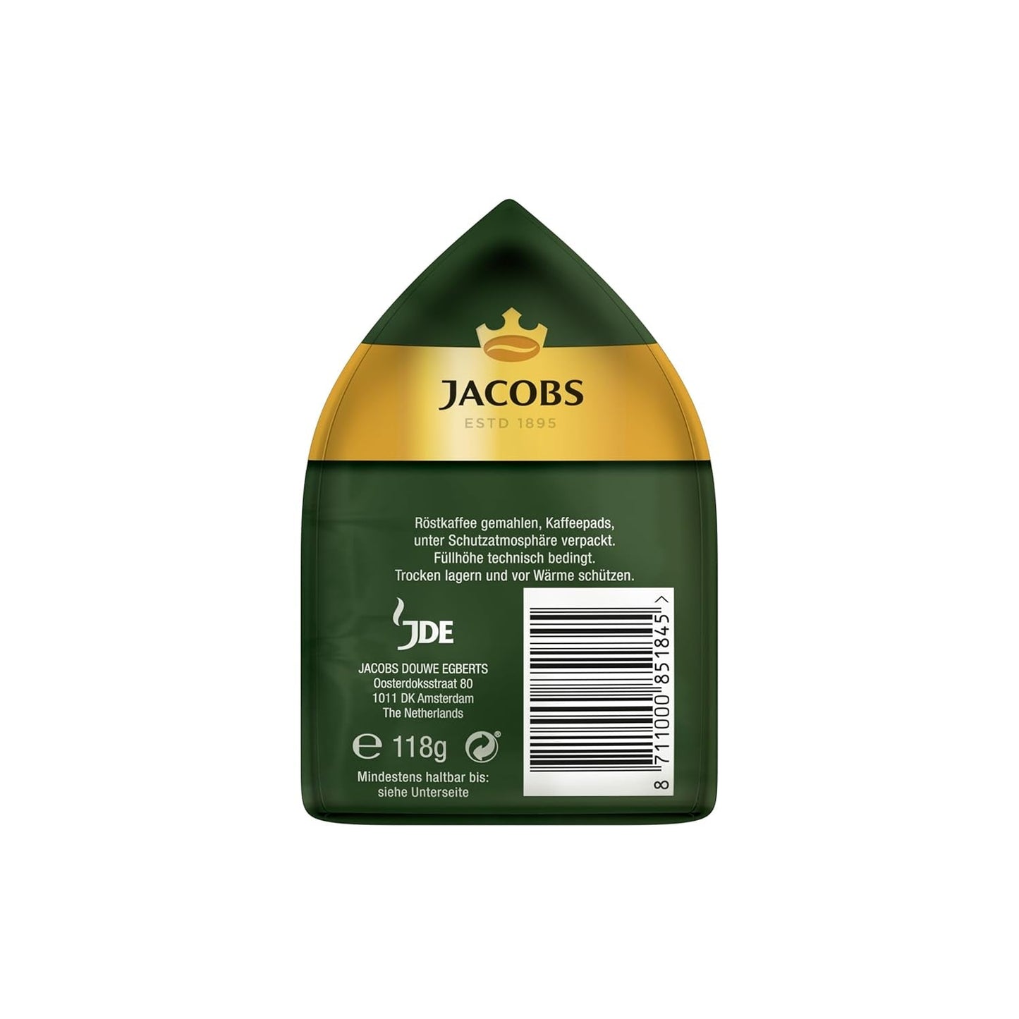 Podkładki Jacobs Crema Mild, podkładki kompatybilne z Senseo, 5 x 18 Getränke, 90 wkładek Kaffeepads
