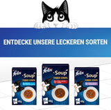 Felix Zupa w Paskach, Zupa Dla Kota, Mieszana, Opakowanie 8 sztuk (8 x 6 saszetek po 48 g każda)