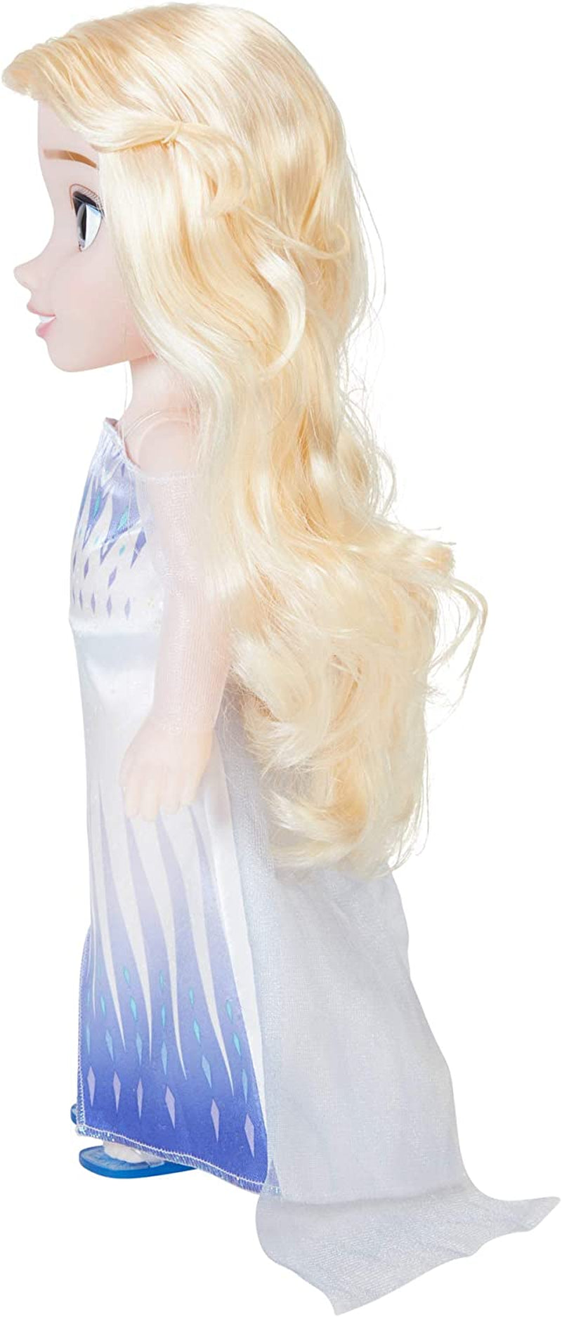 Disney Frozen 2 Elsa Doll — ruchoma lalka o wysokości 35 cm w kultowej modnej sukience i długich, rozwianych włosach zapewniających dodatkową zabawę, dla dziewczynek w wieku 3 lat i starszych, 214894