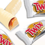 Batony białej czekolady Twix | Karmel, Ciastka, Biała Czekolada | Czekoladowe opakowanie zbiorcze | 5 batonów (5 x 46 g) (opakowanie 5 sztuk)