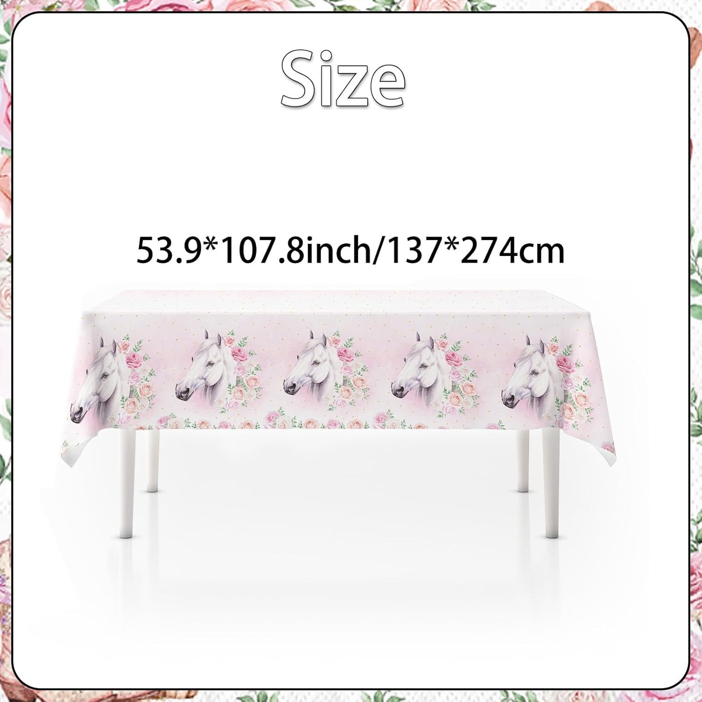 51-częściowy zestaw imprezowy Różowy koń Talerze papierowe Kubki Serwetki Dzieci Dziewczyny Chłopcy Urodziny Koń Dekoracja stołu